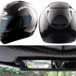 Первый в мире мотошлем с зеркалом заднего вида