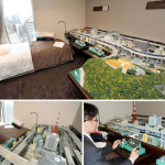 Японский отель предлагает номер с железной дорогой