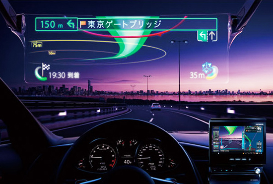 Pioneer открывает новые возможности – дисплеи дополненной реальности на лобовом стекле автомобиля