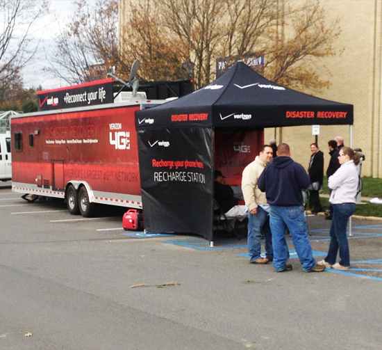 Verizon Wireless пришли на выручку пострадавшим от урагана Сэнди