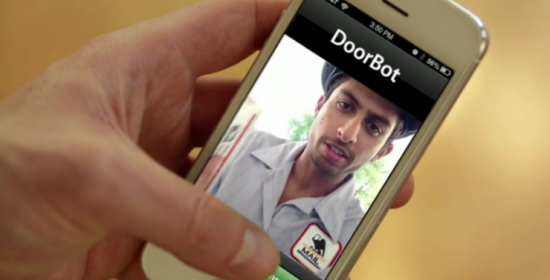 «Умный» дверной звонок позволит наблюдать за гостями при помощи телефона