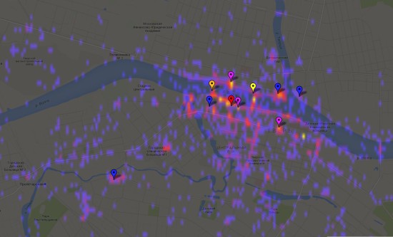 Компания Google представила карту самых фотографируемых городов