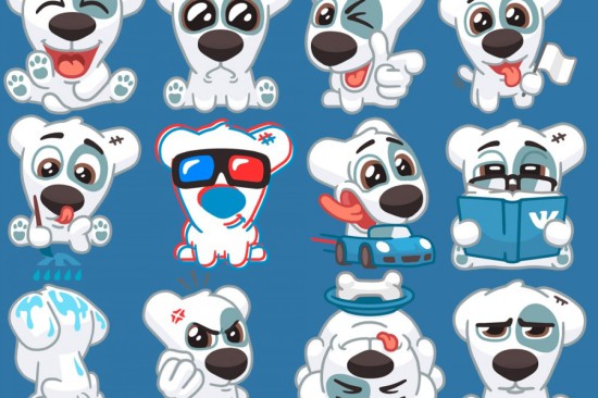 Соцсеть «Вконтакте» обзавелась стикерами 