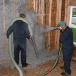 Инновационная изоляция стен из переработанной газетной бумаги