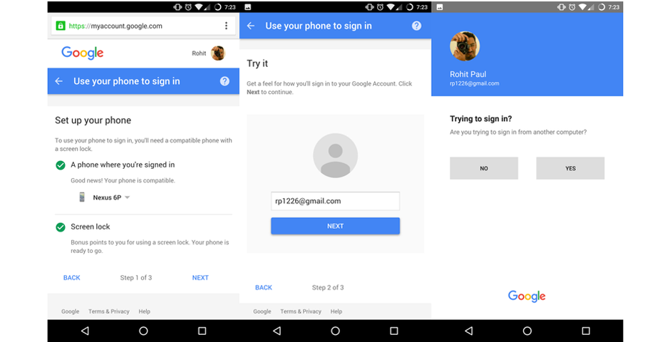 Вход в гугл без пароля